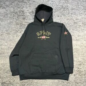 NWT Split Skateboards Sweatshirt Hoodie Large Black Vintage Y2K 2000s Skater